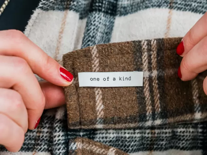 'One of a kind' label