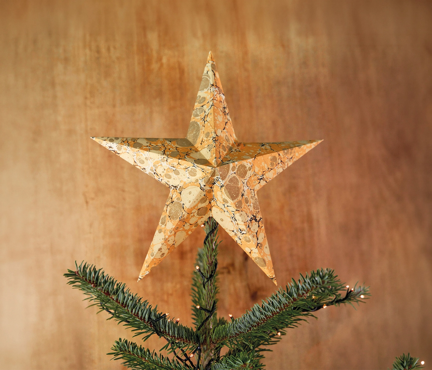 Marbled star tree topper