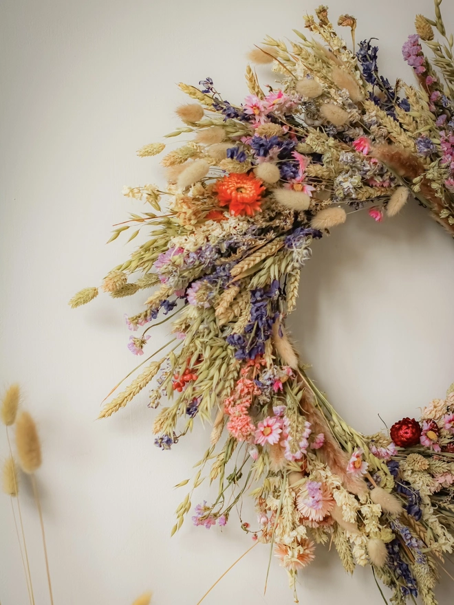 'Herdwick' Everlasting Dried Wreath