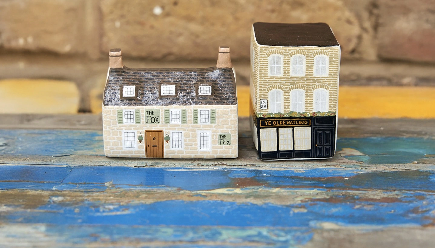 Custom ceramic pub sculpture