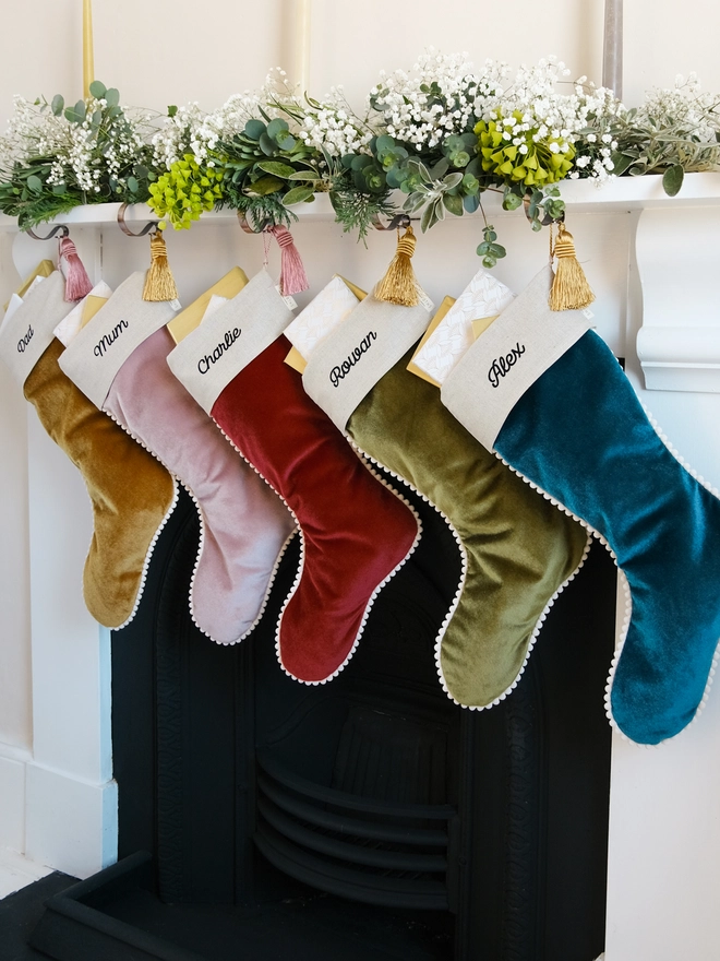 luxury velvet christmas stockings