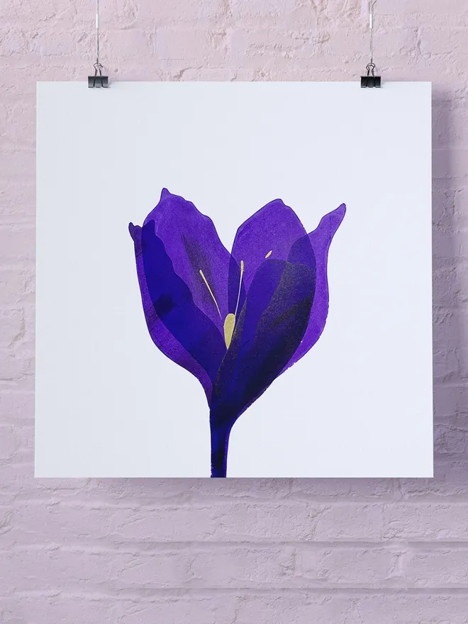 Crocus Screenprint