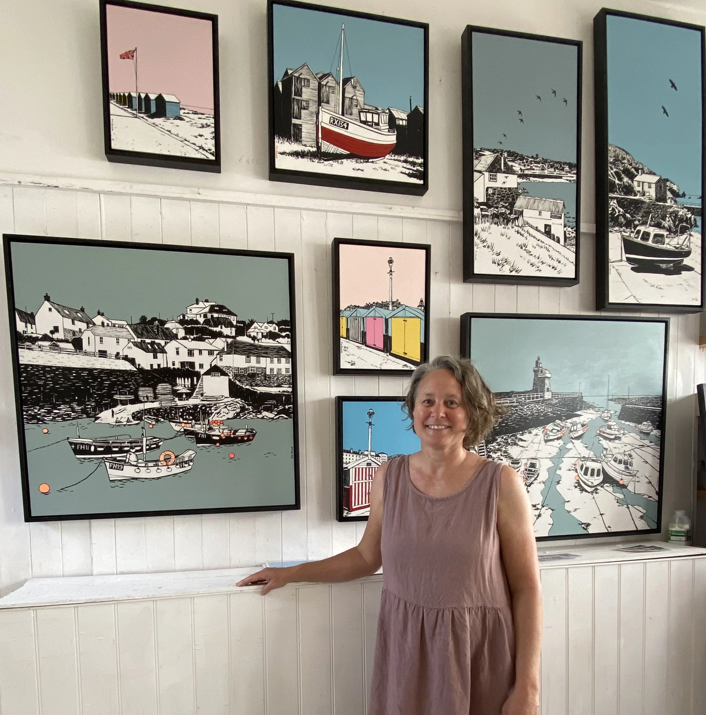 Flo Snook at her latest exhibition 