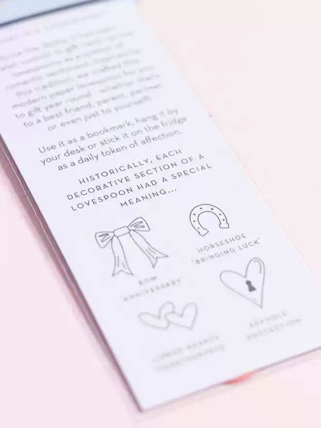 lovespoon token for valentines day packaging