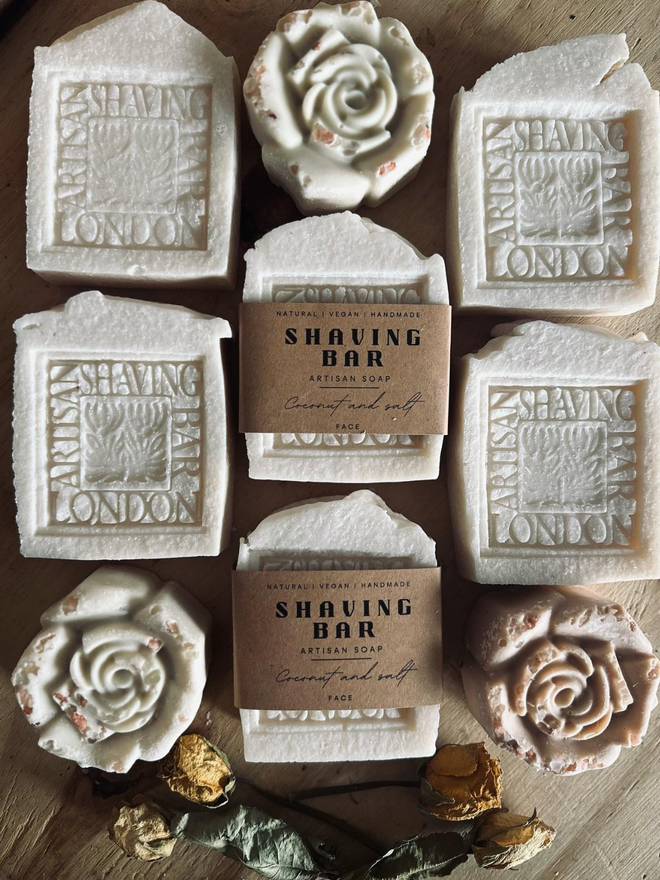 handmade vegan shaving bar