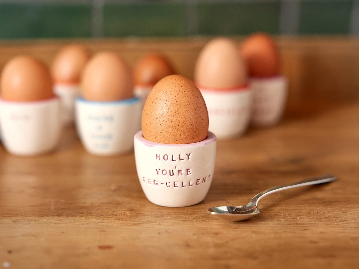 Personalised egg cup