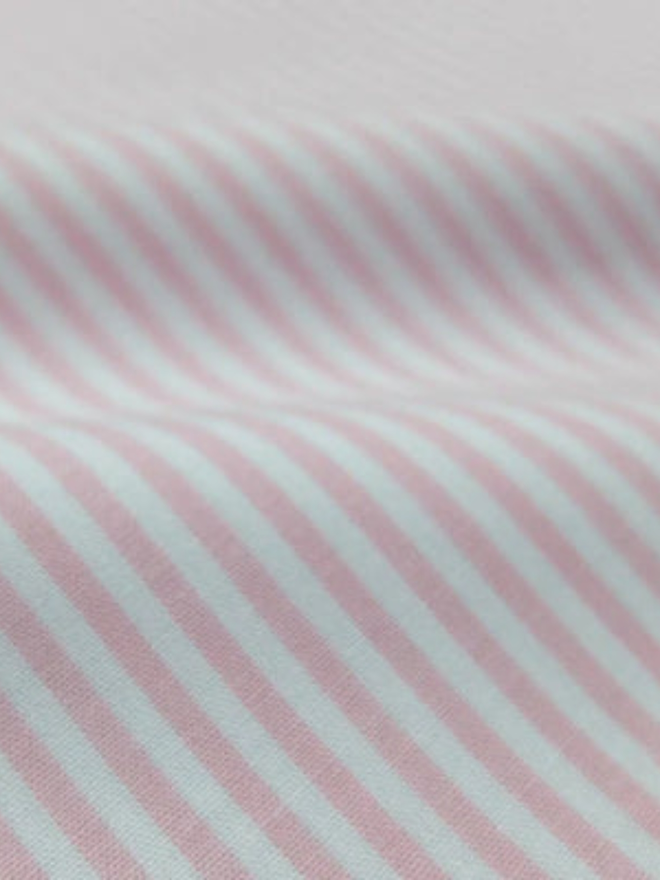 striped pink fabric sample