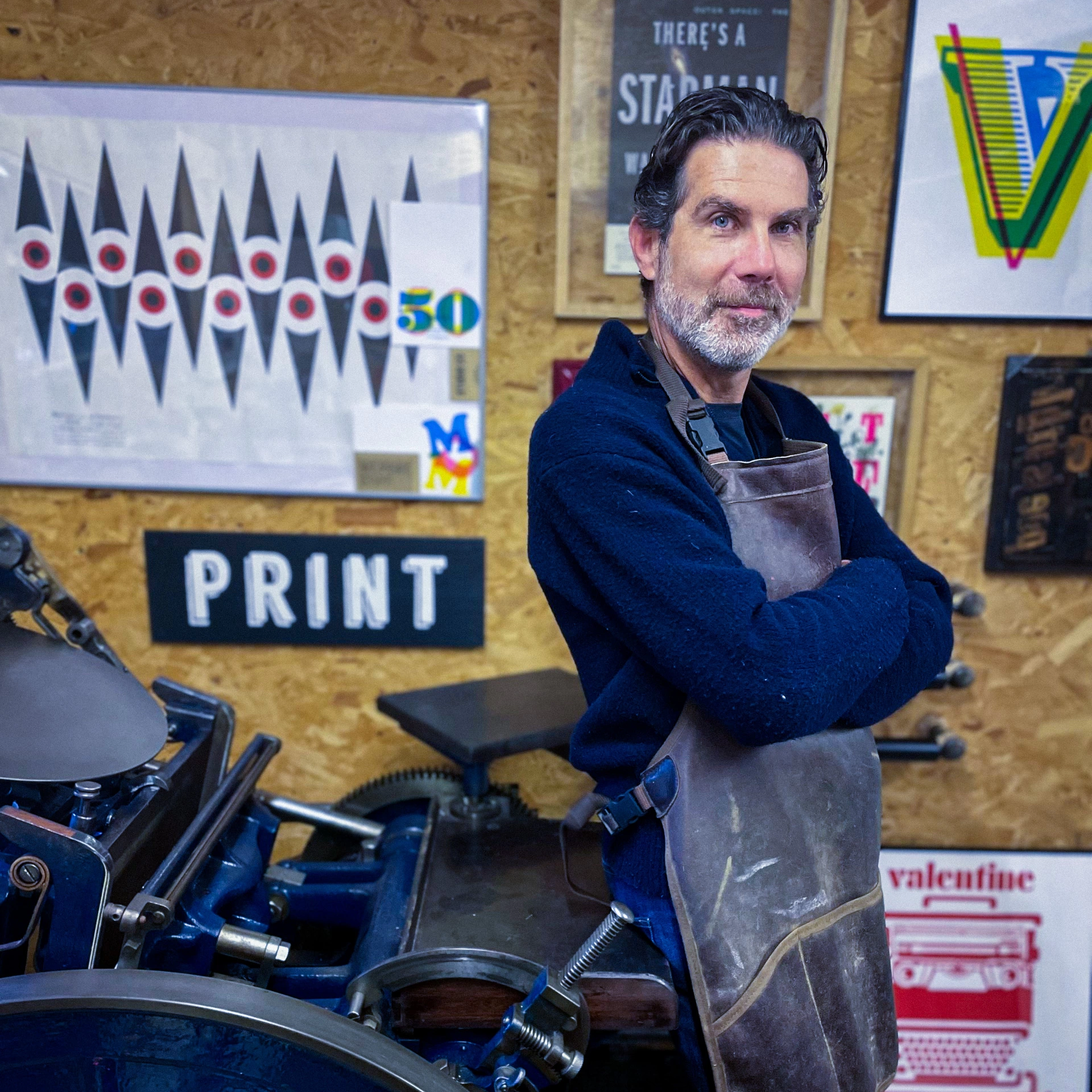Meet Paul, owner and print enthusiast of Studio 55 Letterpress