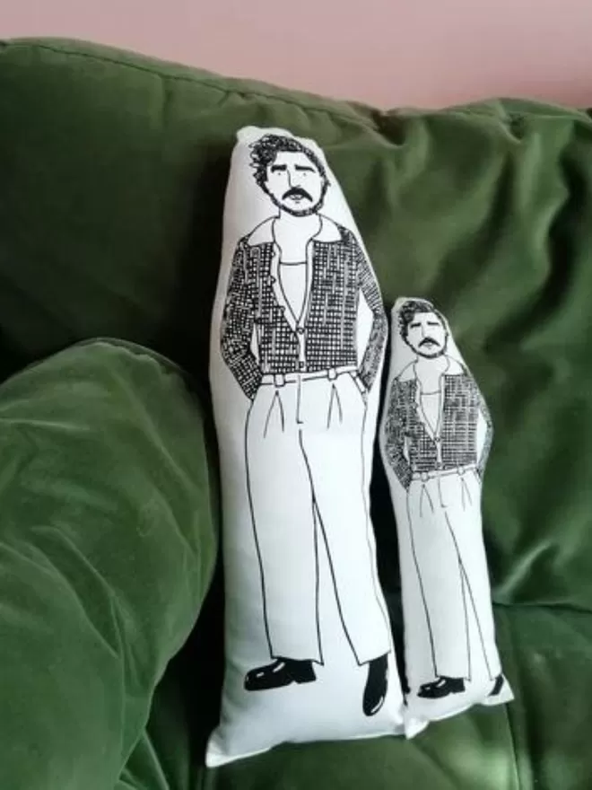 Illustrated Idol Cushion - Pedro Pascal