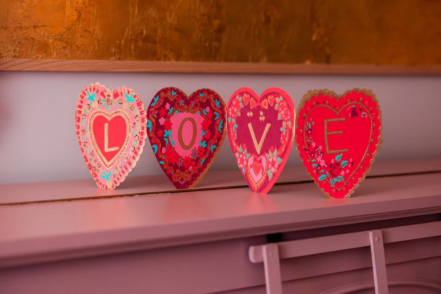 Love concertina card