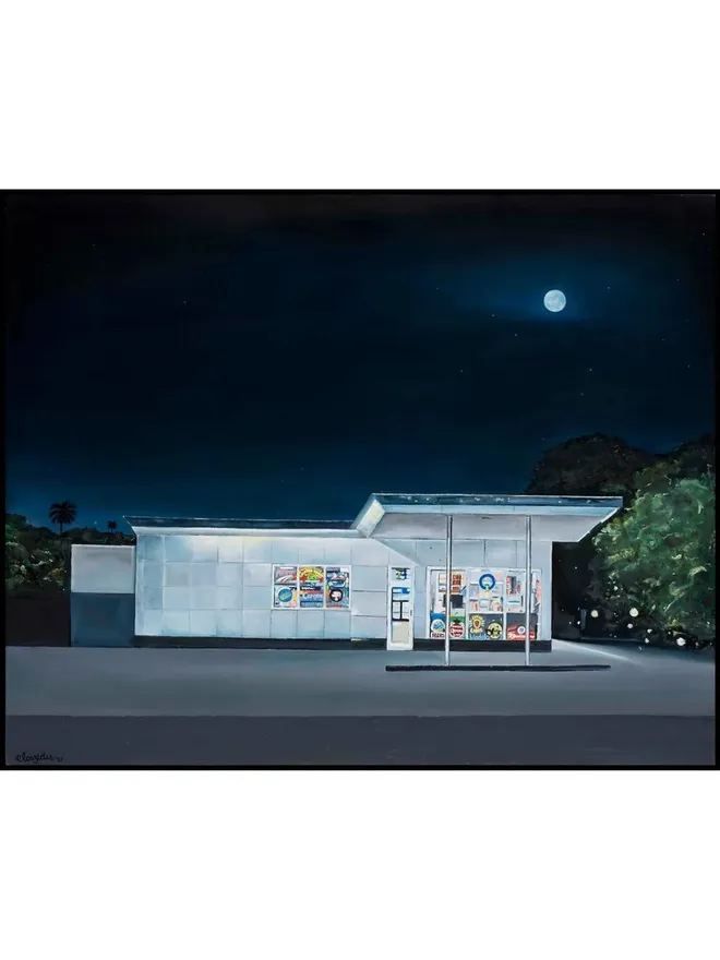 Palm Beach Liquor Store Fine Art Print