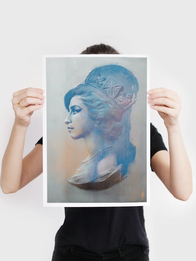 'Camden Queen' Amy Winehouse Art Print