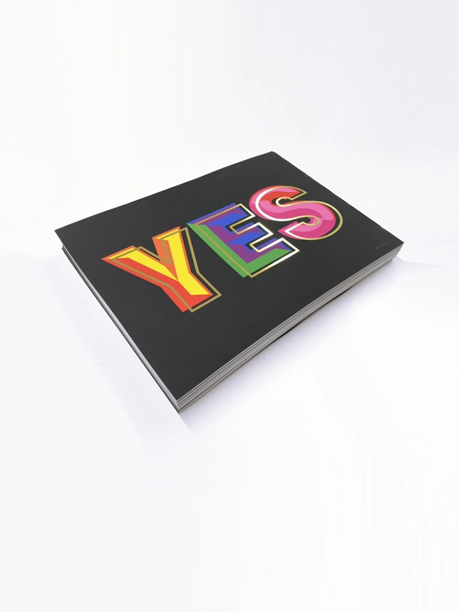 A4 Yes Print unframed stack 