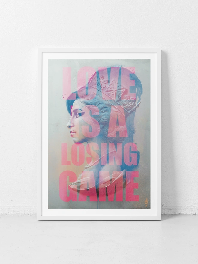 'Love is a Losing Game' Amy Winehouse Art Print
