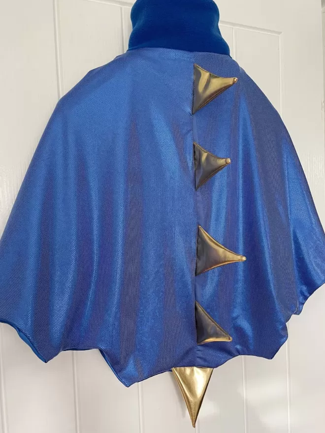 Blue Dinosaur Dragon Dress Up Wings Cape