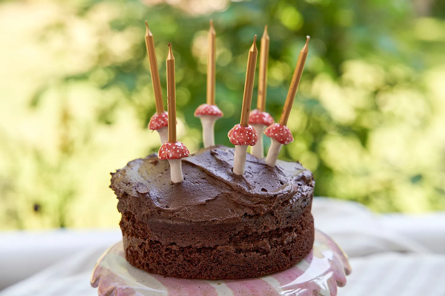 Mushroom cake toppers