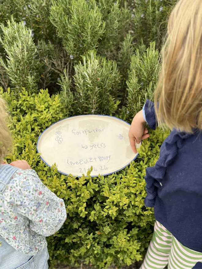 personalised ceramic platter