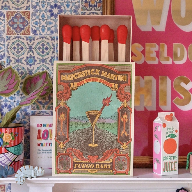 Oversized large matchbox artwork
