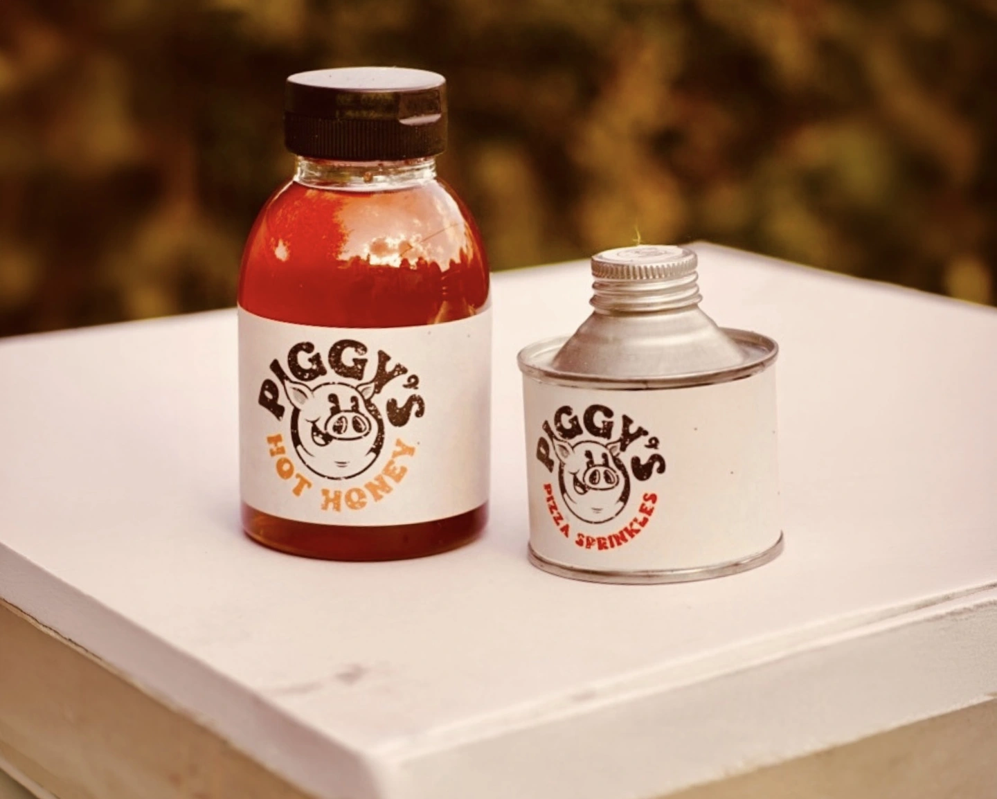 Piggy's hot honey and pizza sprinkles