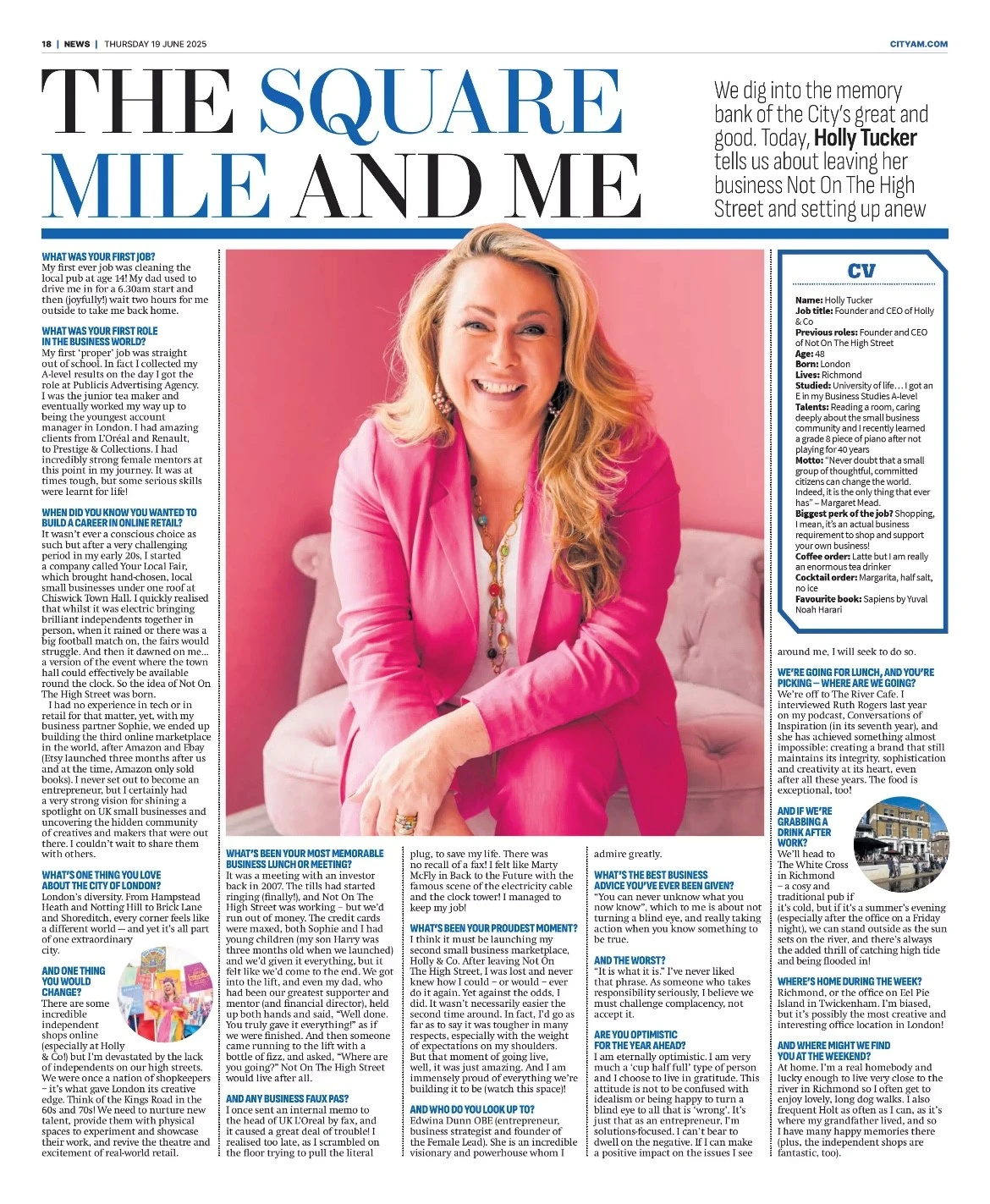 City Am article