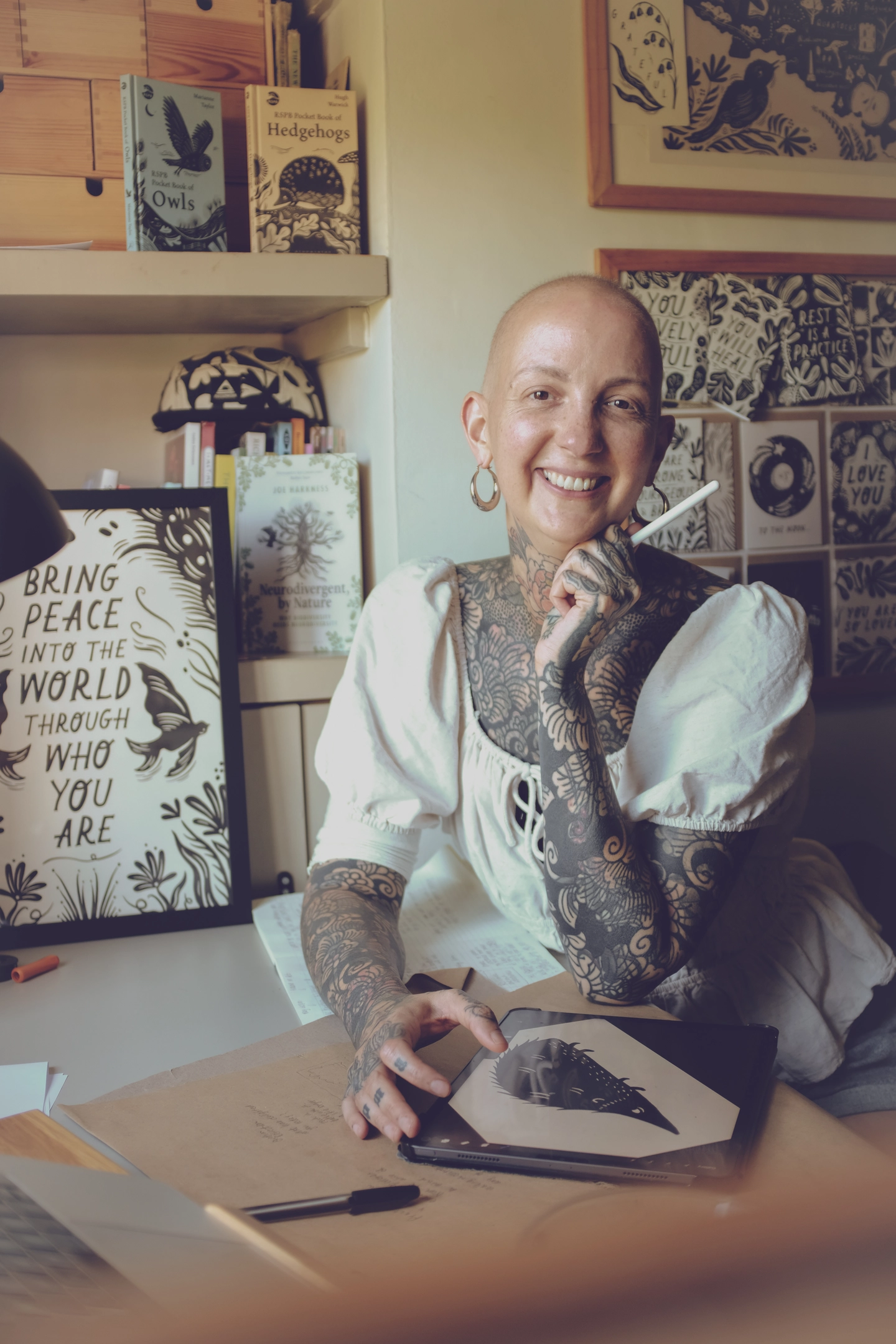 Lauren Marina is an artist and illustrator living in Somerset, England.