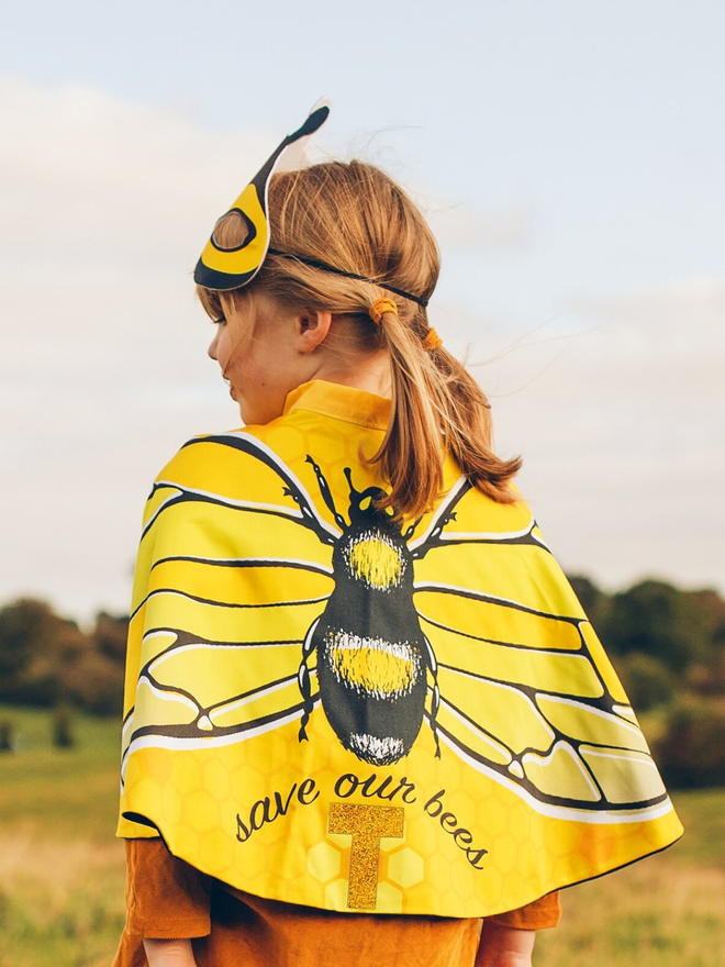 kids save our bees hero cape and mask set