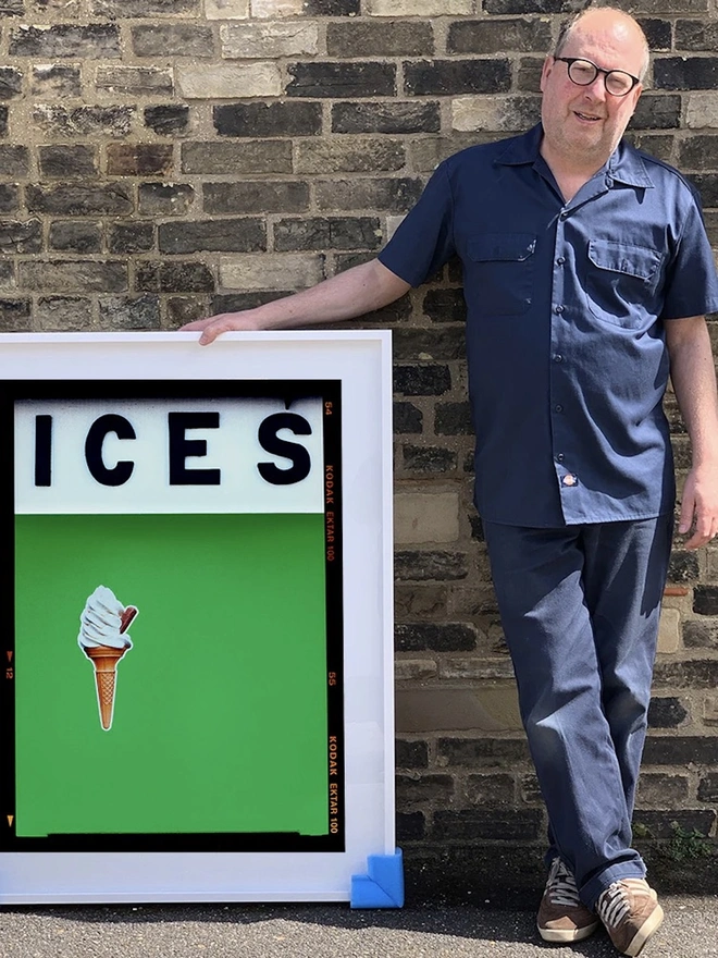 'ICES', Green, Bexhill on Sea, Colourful Artwork