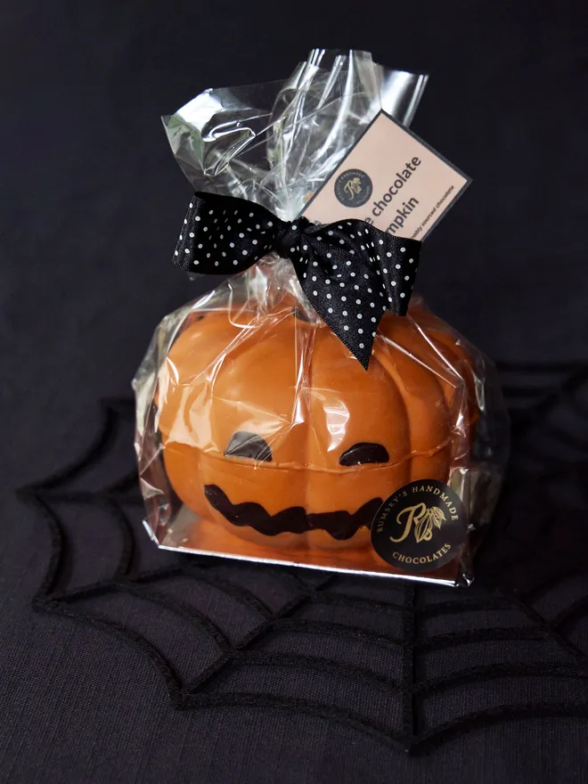 Halloween orange chocolate pumpkin