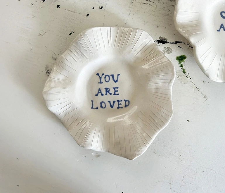 You are so loved ceramic plate