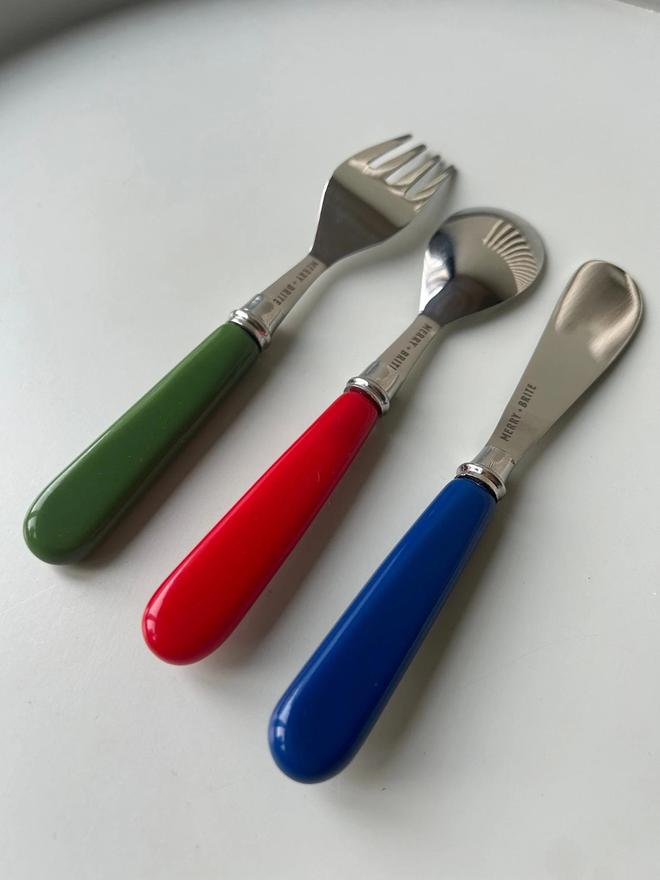 Colourful Vintage Inspired Children's Cutlery Set