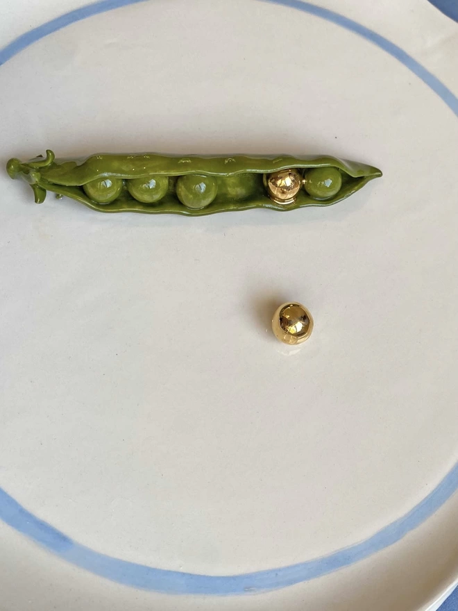 'Some Things Aren't Meant to Pea' plate