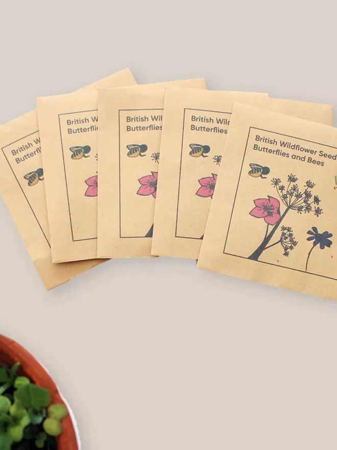 British Wild Flower Seeds For Butterflies And Bees