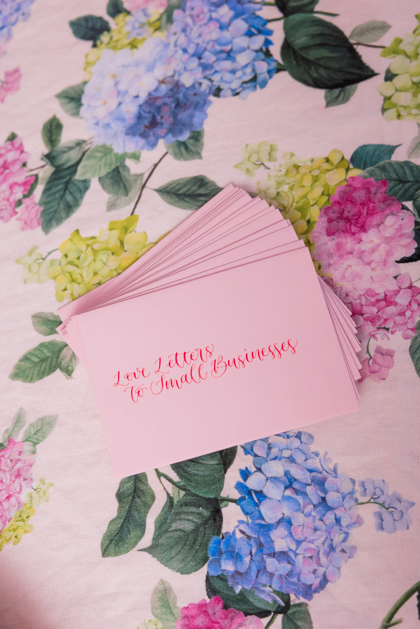 Love Letters to small business notelet