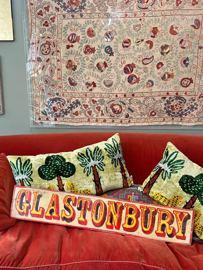 Hand Painted Glastonbury Sign