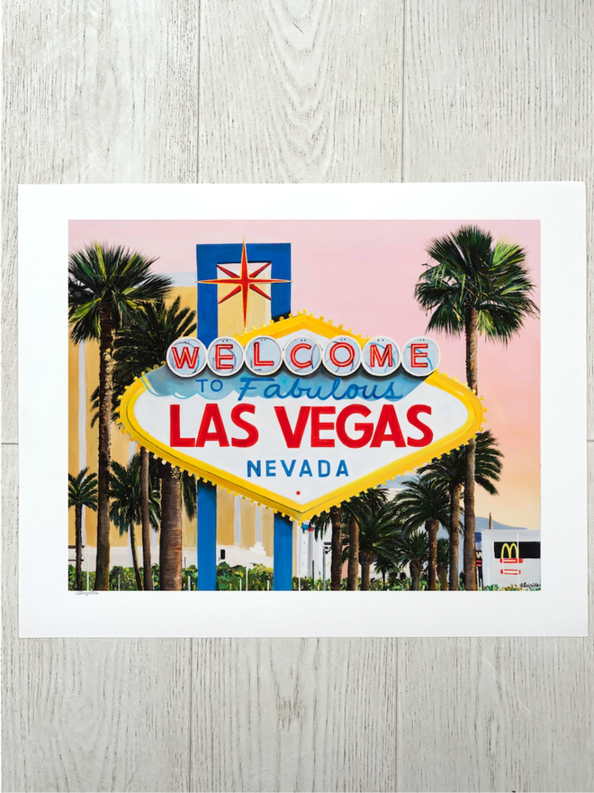 Pink Vegas Fine Art Print