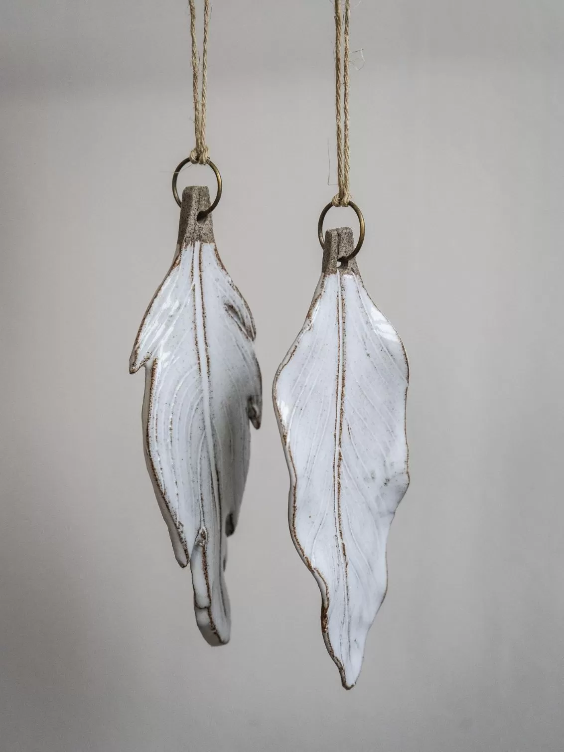 White Feather Christmas Decoration