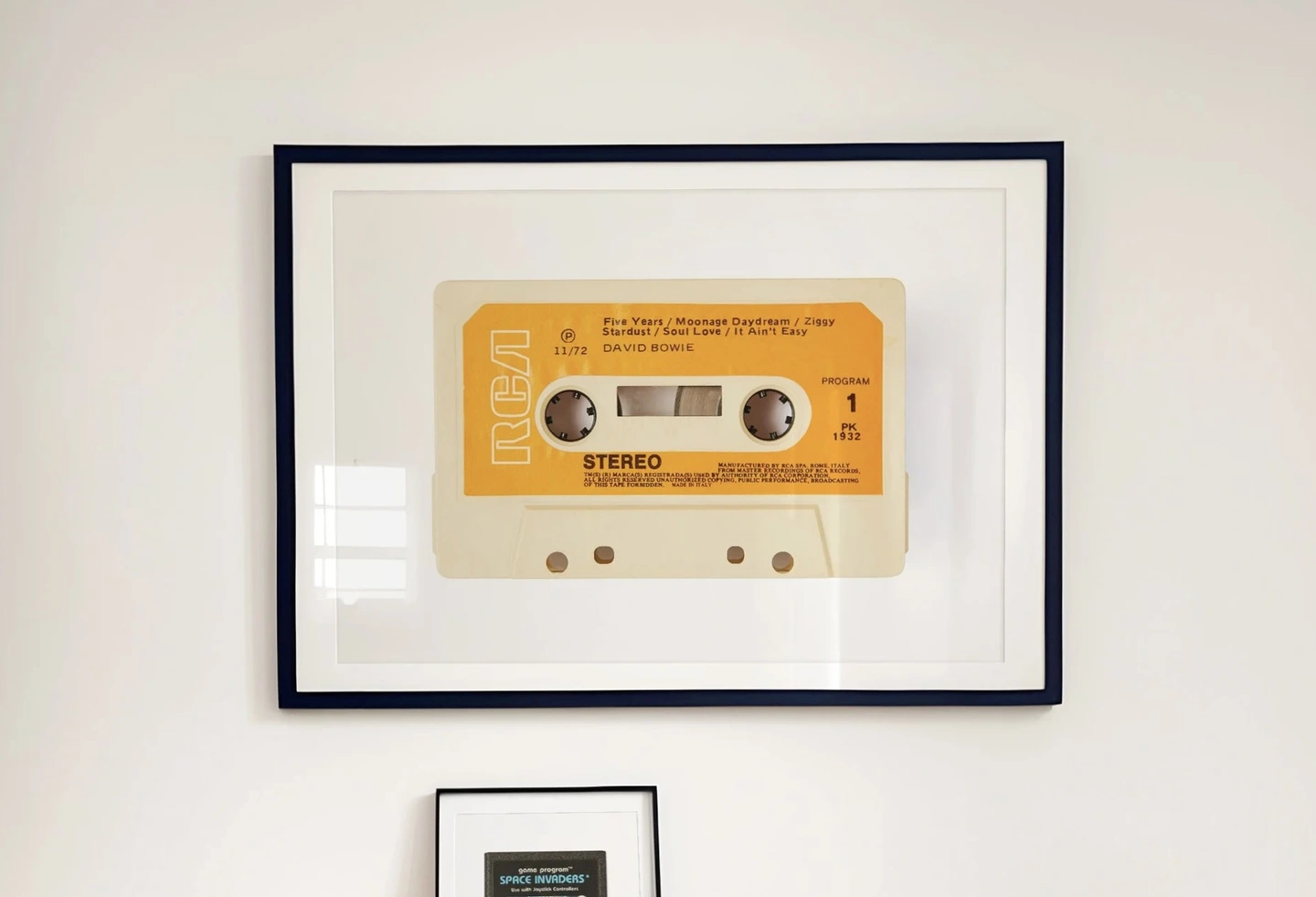 Classic cassette Bowie print