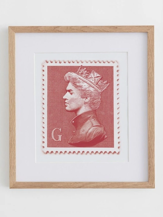 'George Michael Mini Stamp' Art Print 