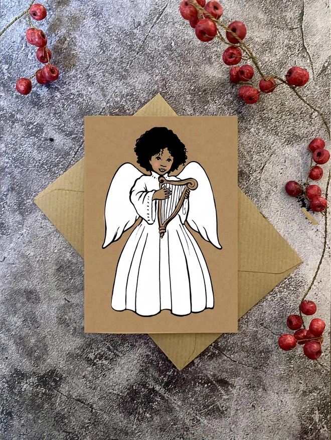 Christmas angel card