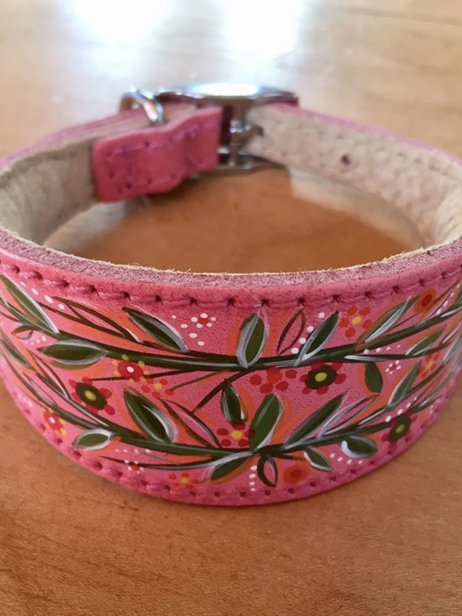 Italian Greyhound Collar - Padded Leather