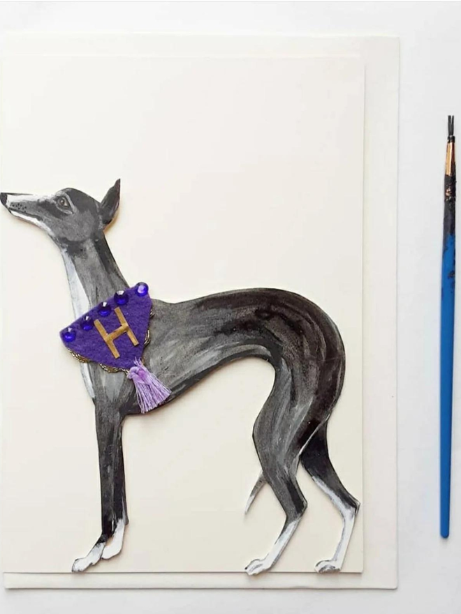 personalised greyhound card 