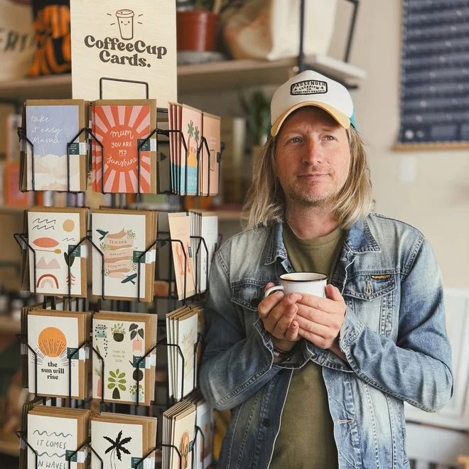 Coffee Cup Cards Founder -  David Emery