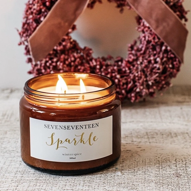 Sparkle Christmas candle