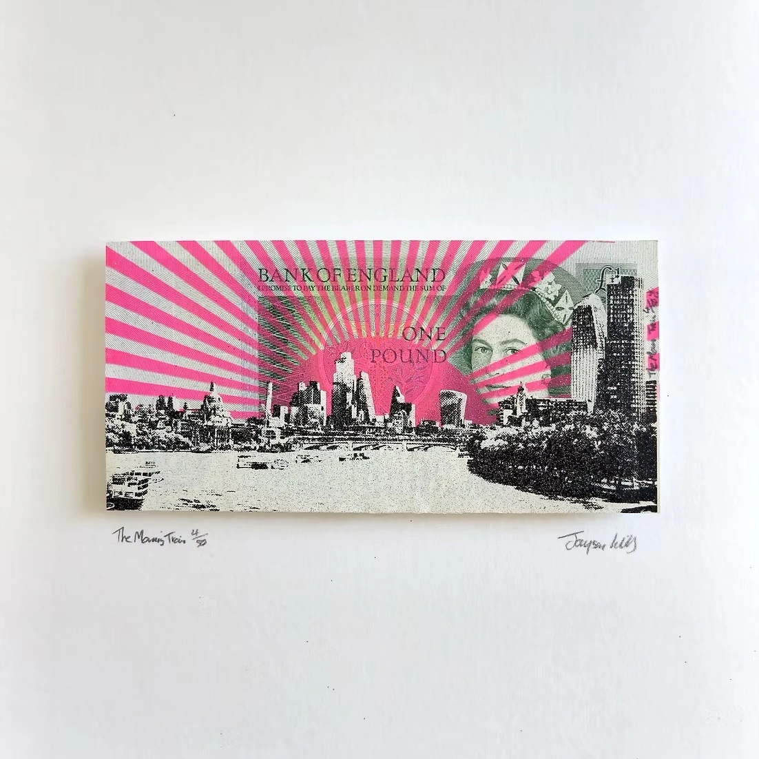 The morning train to london print