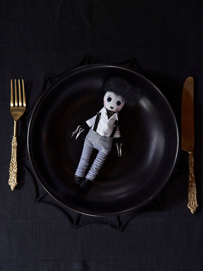 Edward Scissorhands Inspired Decorative Mini Icon Doll