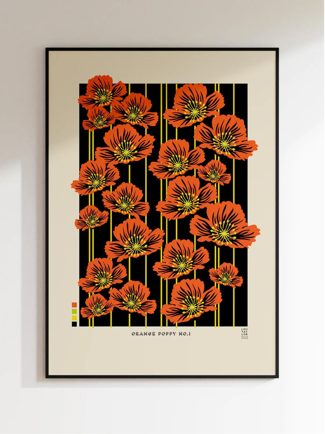 orange poppy Giclee print