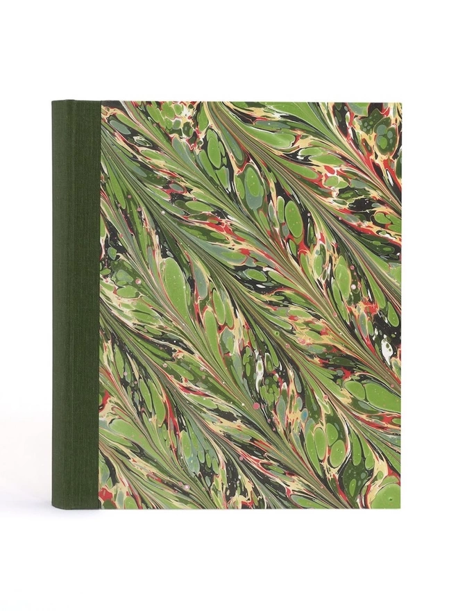 Marbled Photo Album - Green, Gold & Pink