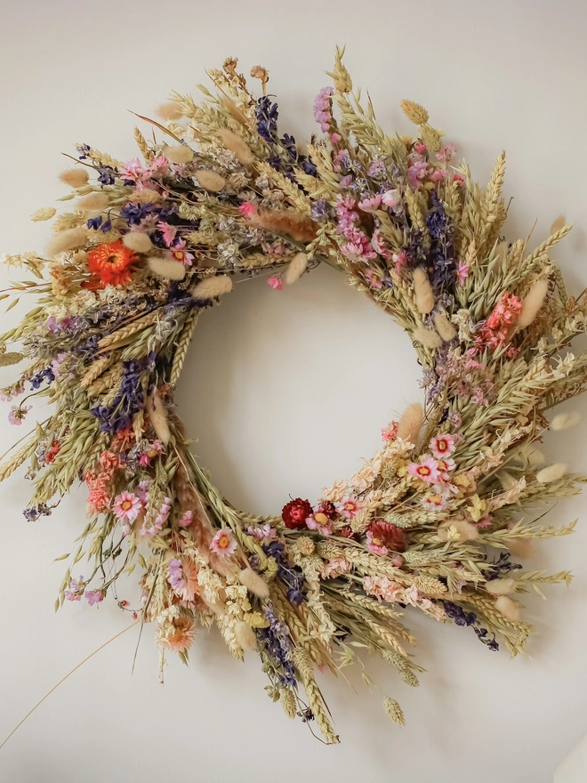 'Herdwick' Everlasting Dried Wreath