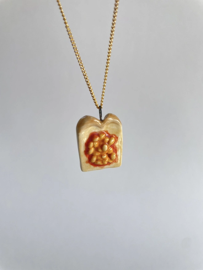Beans On Toast Charm For Necklace