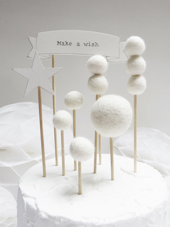 Pom Pom Cake Toppers